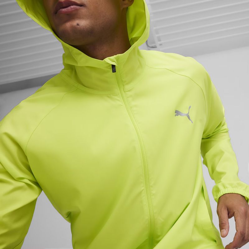 Geacă de alergat pentru bărbați PUMA Run Favoriteoven Hooded green 8