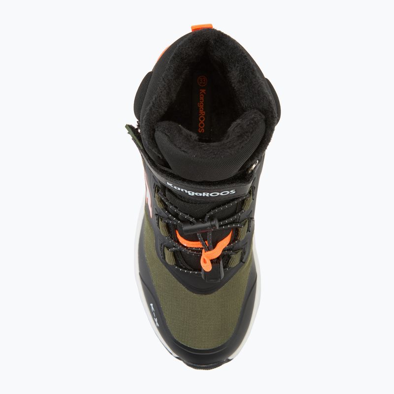 Încălțăminte pentru copiie KangaROOS KX-Toke Mid EV military green / neon orange 5