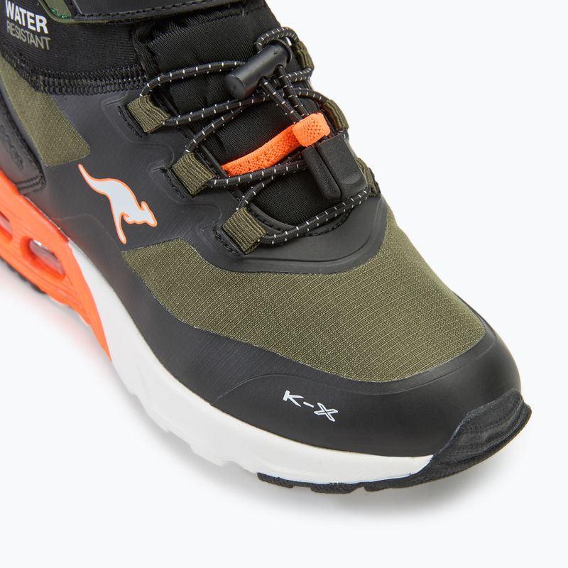 Încălțăminte pentru copiie KangaROOS KX-Toke Mid EV military green / neon orange 7