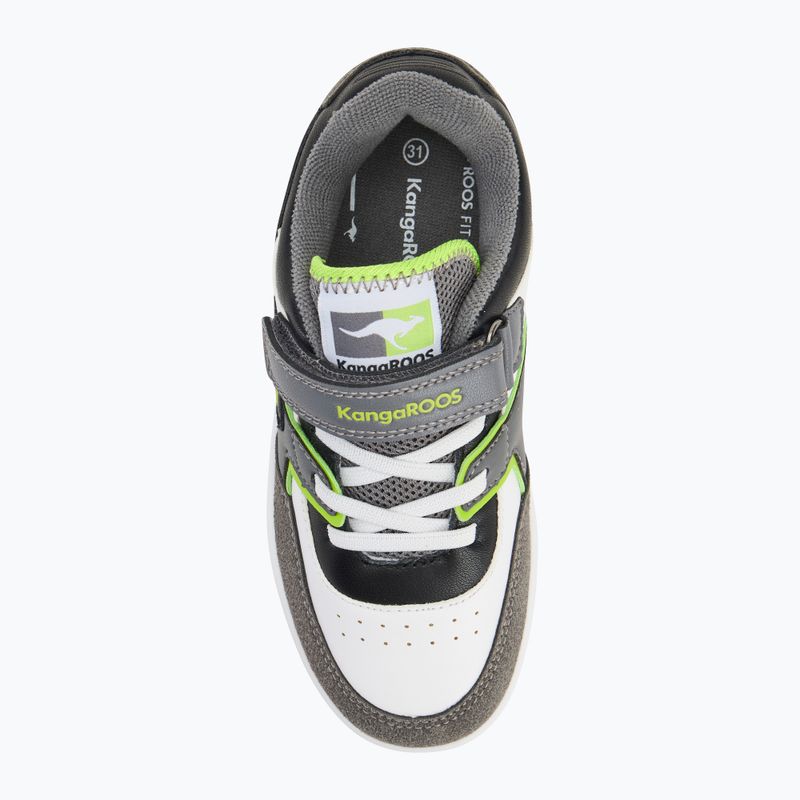Pantofi pentru copii KangaROOS K-CP Bounder EV gri oțel/verde neon 5