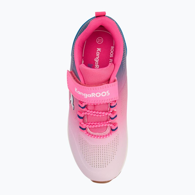 Pantofi pentru copii KangaROOS KX-Bases EV roz neon/alb 5
