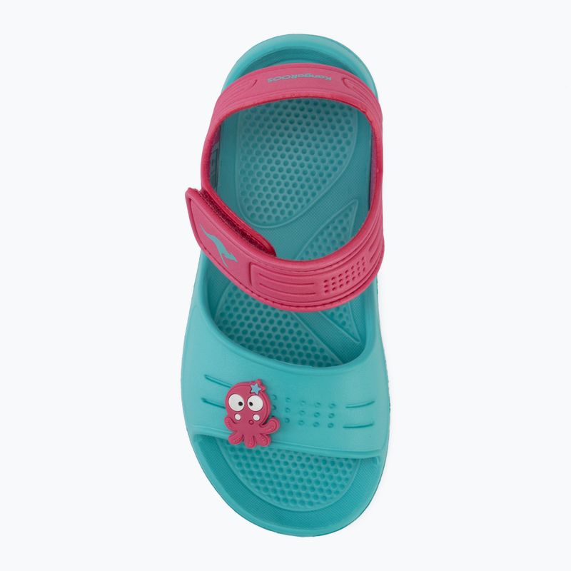 Sandale pentru copii Kangaroos KangaSwim II ocean/daisy pink 5