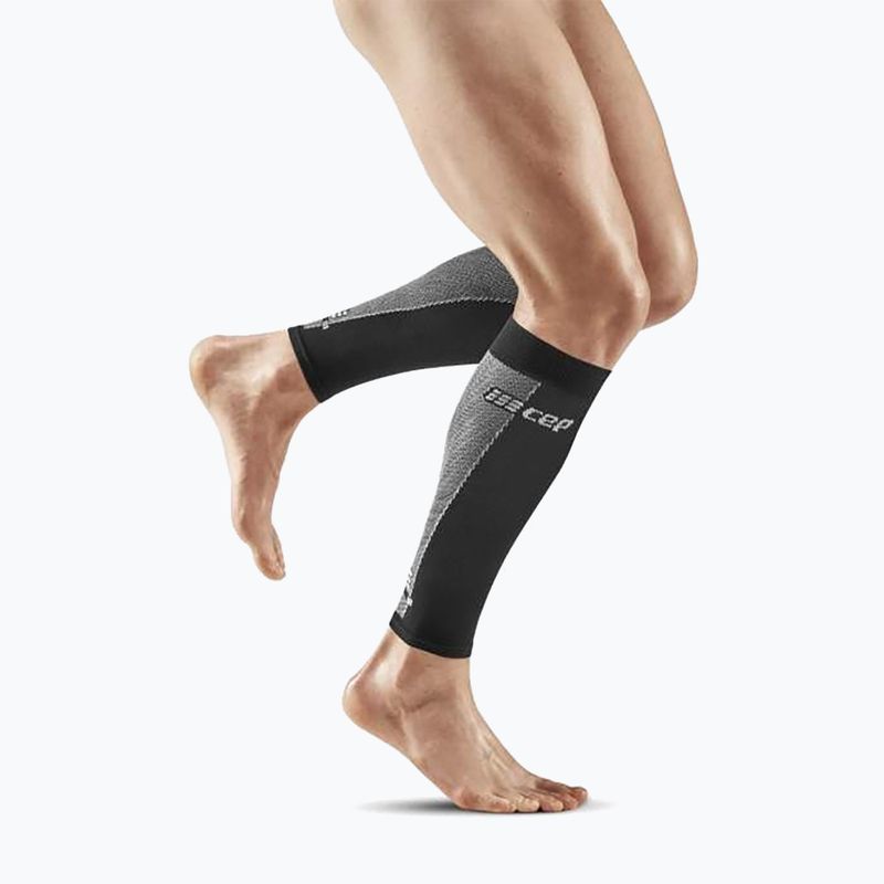 Benzi compresive de gambe pentru bărbați CEP Ultralight Calf black/grey 2