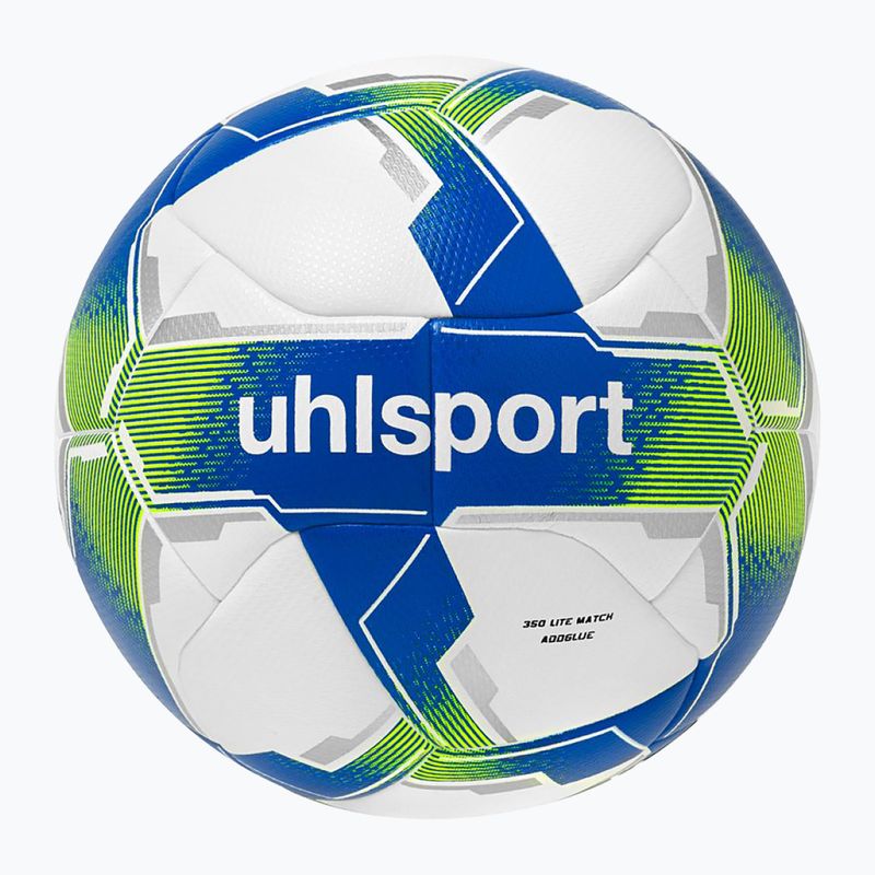 Minge de fotbal uhlsport 350 Lite Match Addglue white/royal/fluo yellow mărime 5