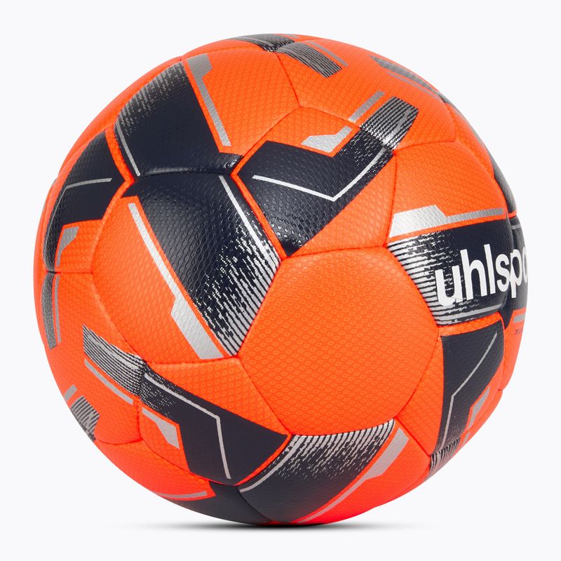 Minge de fotbal uhlsport 290 Ultra Lite Addglue fluo orange/marine/silber mărimea 3 2