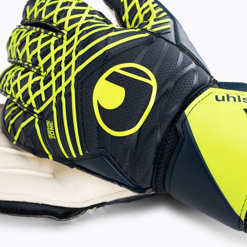 Mănuși de portar uhlsport Prediction Supersoft navy/white/fluo yellow 3