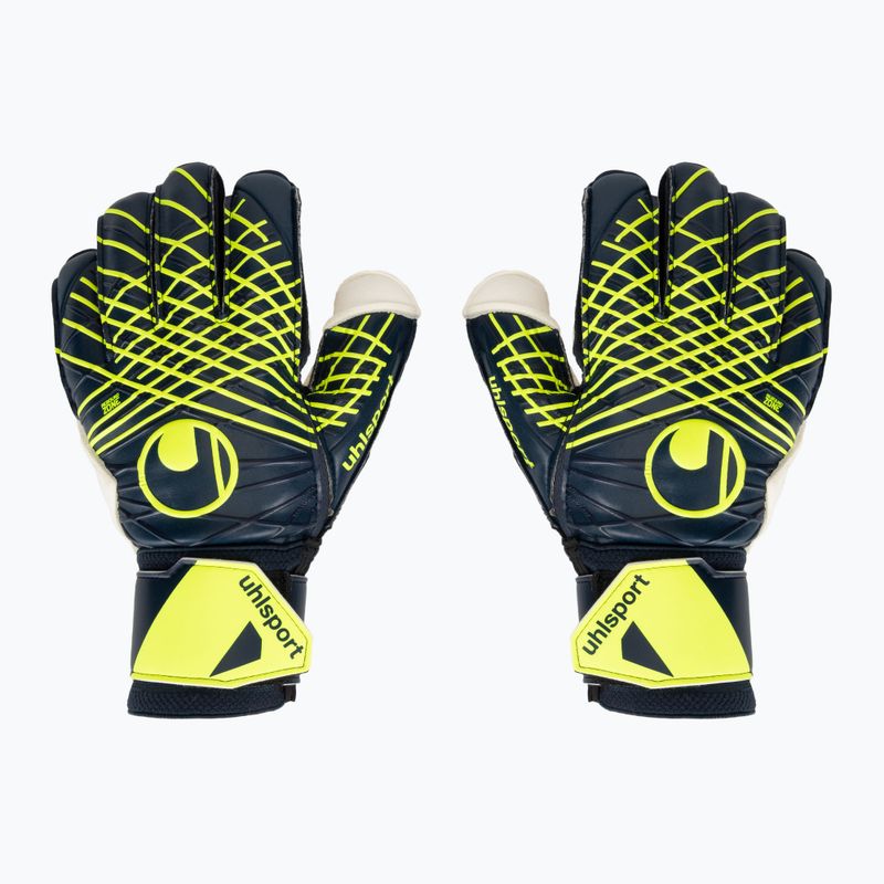 Mănuși de portar uhlsport Prediction Soft Flex Frame black/white/fluo orange