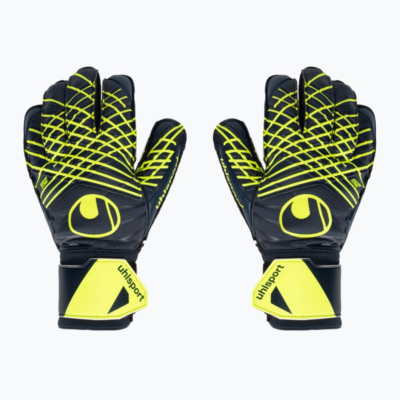 Mănuși de portar uhlsport Prediction Soft Pro black/white/fluo orange