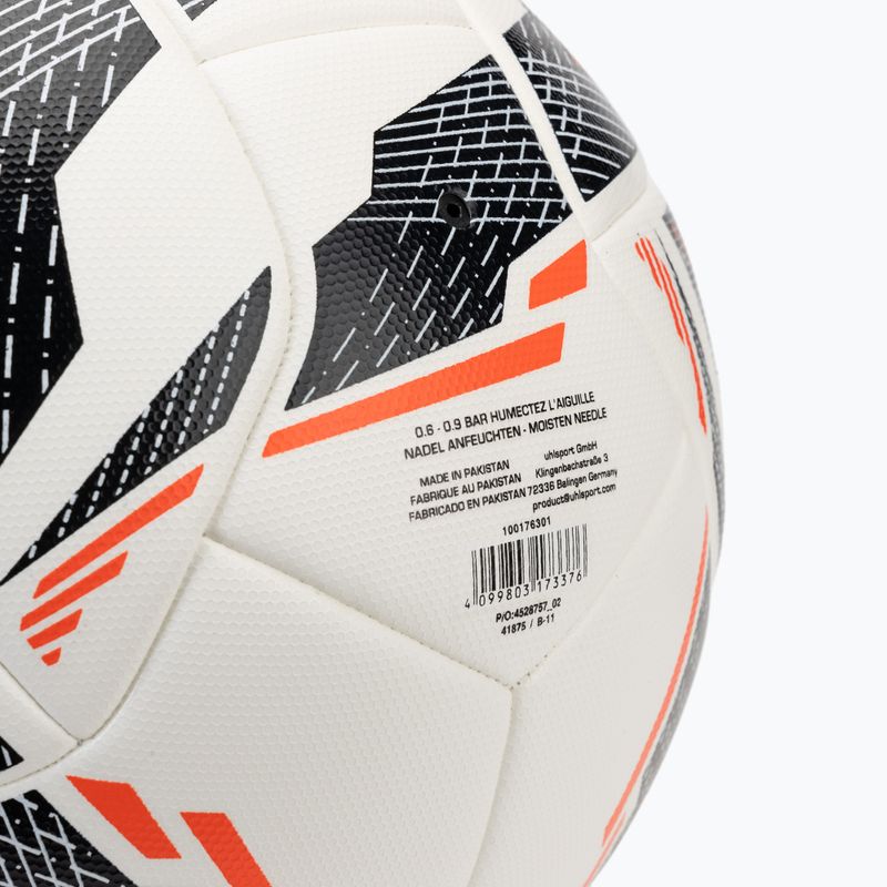 Minge de fotbal uhlsport Match Addglue white/navy/fluo red mărime 5 3