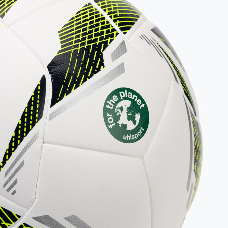 Minge de fotbal uhlsport Match Addglue white/navy fluo yellow mărime 4 3