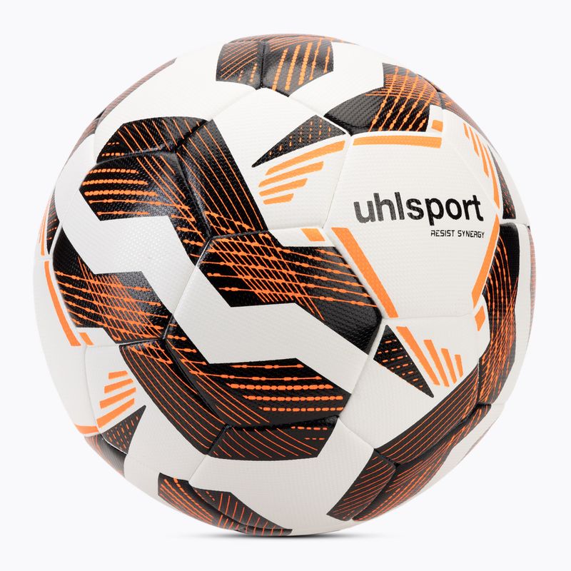 Minge de fotbal uhlsport Resist Synergy white/black/fluo orange mărime 5 3