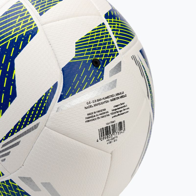 Minge de fotbal uhlsport 350 Lite Match Addglue white/dark blue/fluo yellow mărime 5 3