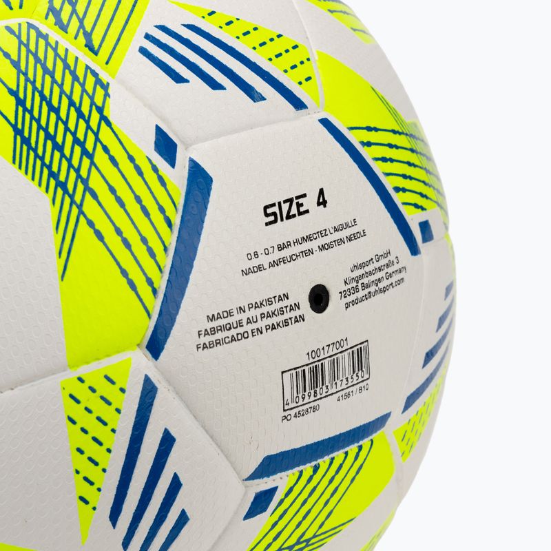 Minge de fotbaluhlsport 350 Lite Addglue white/fluo yellow/dark blue mărime 4 3