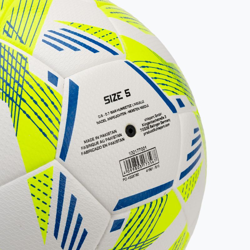 Minge de fotbal uhlsport 350 Lite Addglue white/fluo yellow/dark blue mărime 5 3