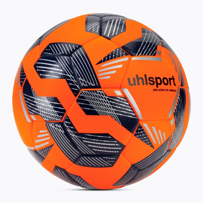 Minge de fotbal uhlsport 290 Ultra Lite Addglue fluo orange/navy/silver mărime 4 2