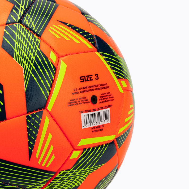 Minge de fotbal uhlsport Ultra Lite Soft 290 fluo orange/navy/fluo yellow mărime 3 3