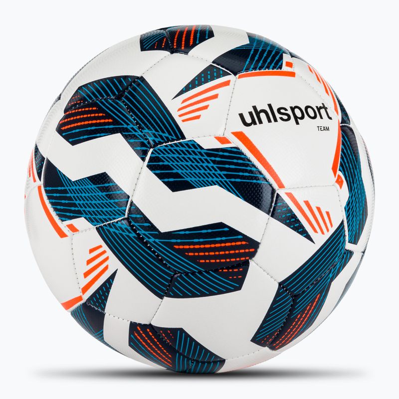 Minge de fotbal uhlsport Team white/navy/fluo orange mărime 5 2