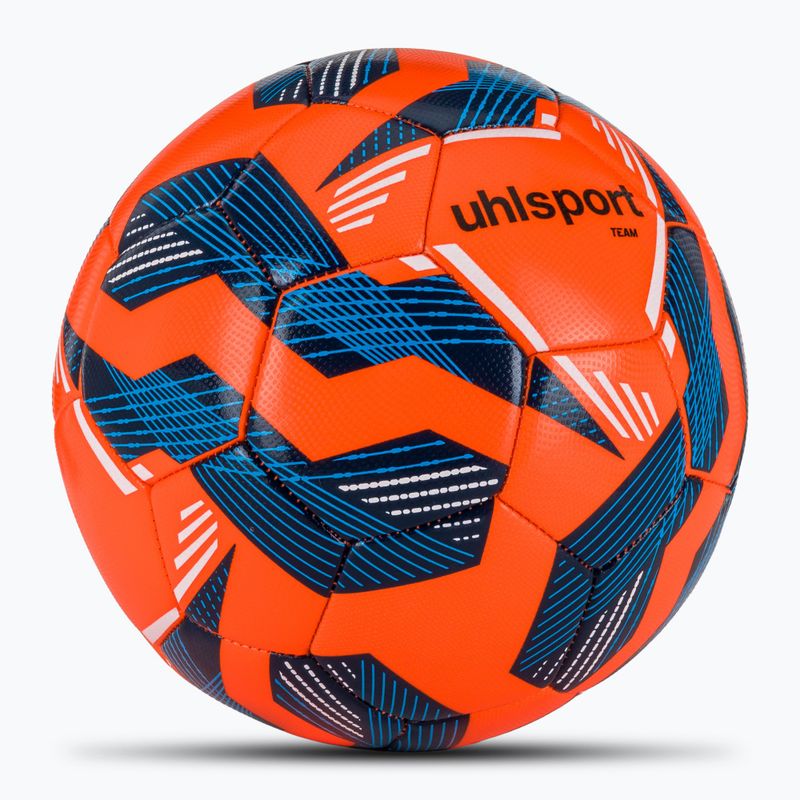 Minge de fotbal uhlsport Team fluo orange/navy/white mărime  5 2
