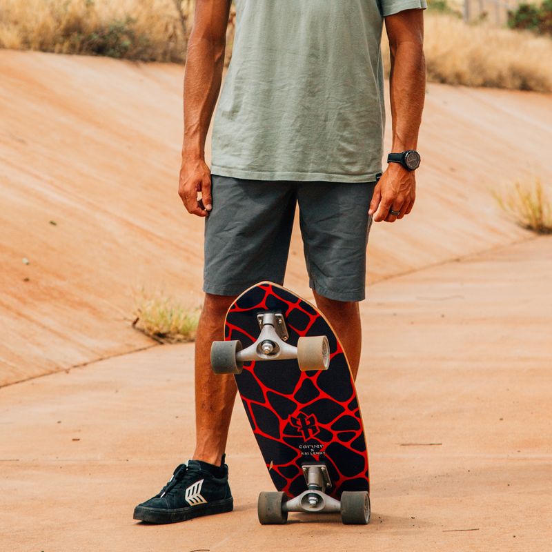Skateboard surfskate Carver C7 Raw 31" Kai Lava 2022 Complete roșu-movă C1013011142 11