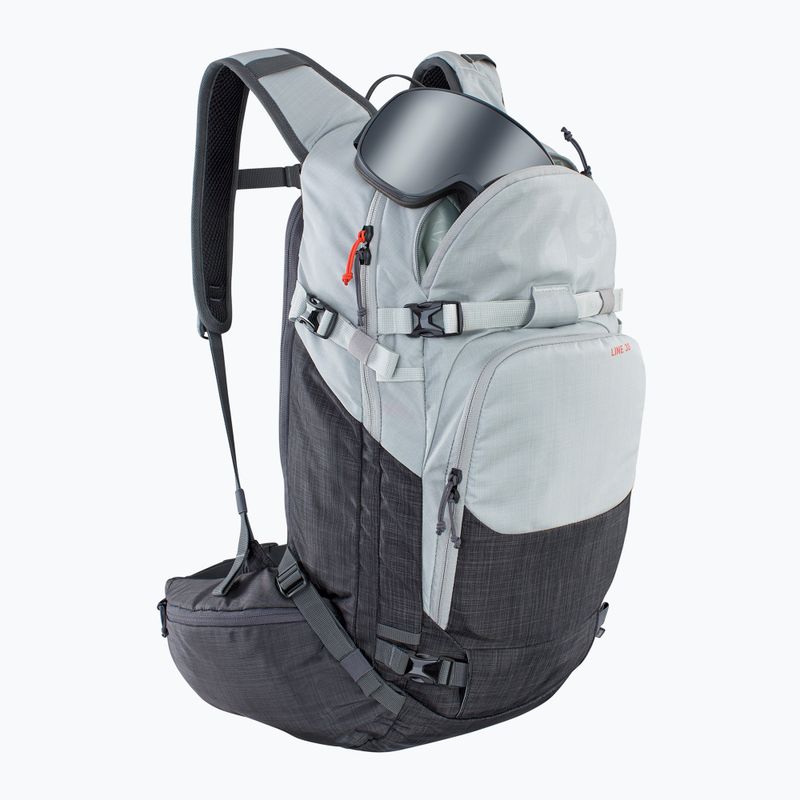 Rucsac de schi de tură EVOC Line 30 silver/heather carbon grey 4