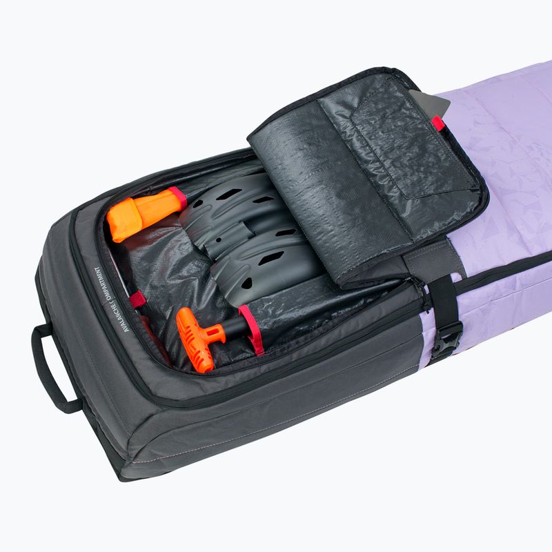 Husă pentru schiuri Evoc Snow Gear Roller carbon grey/purple rose/black 195 cm 5