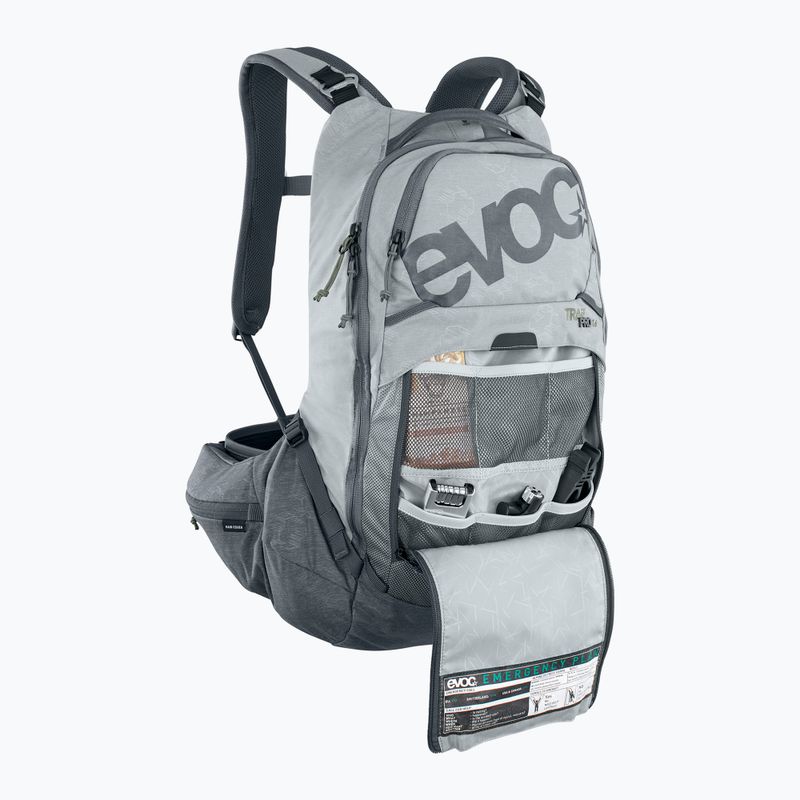 Rucsac de ciclism EVOC Trail Pro 16 l stone/carbon grey 8