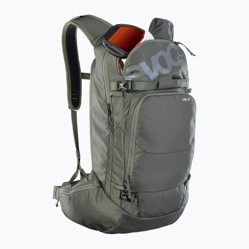 Rucsac de schi de tură EVOC Line 20 l dark olive 2