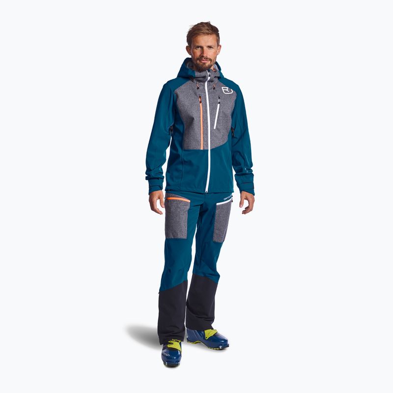 Jachetă softshell pentru bărbați Ortovox Pordoi albastru marin 60173 2