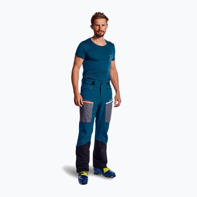 Pantaloni de parașutism pentru bărbați Ortovox Pordoi albastru marin 60183 2