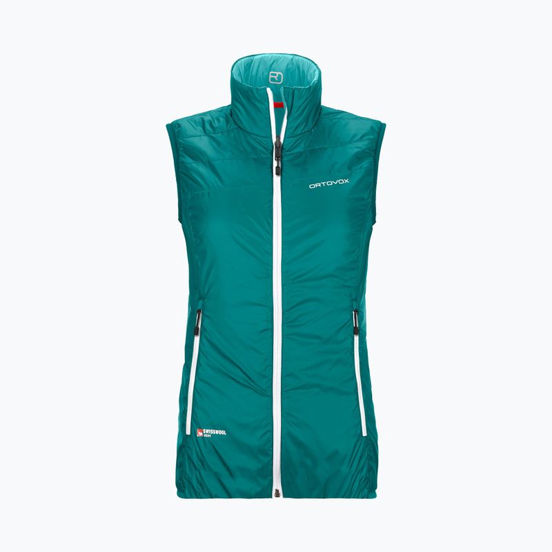 Ortovox Swisswool Piz Boe trening pentru femei fără mâneci verde