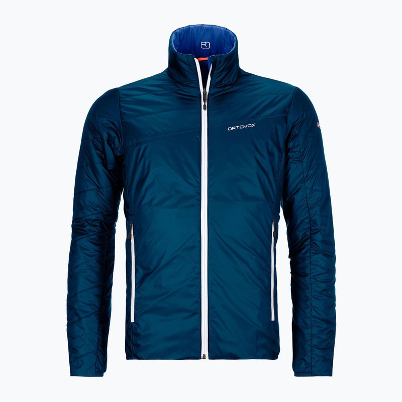 Jachetă hibridă Ortovox Swisswool Piz Boval pentru bărbați albastru reversibil 6114100041 8