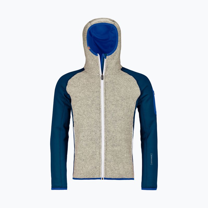 Hanorac cu glugă pentru bărbați Ortovox Fleece Plus Classic Knit gri 86942