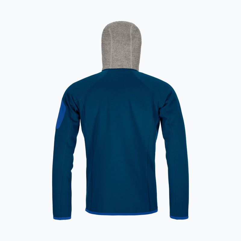 Hanorac cu glugă pentru bărbați Ortovox Fleece Plus Classic Knit gri 86942 2