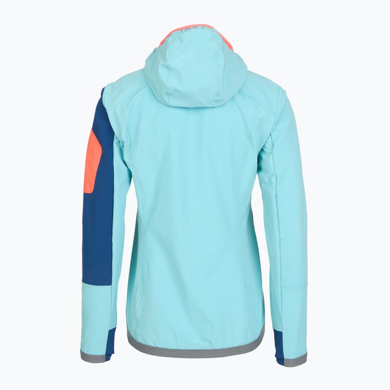 Jachetă softshell pentru femei Ortovox Berrino cu glugă cu glugă albastru 6027700007 2