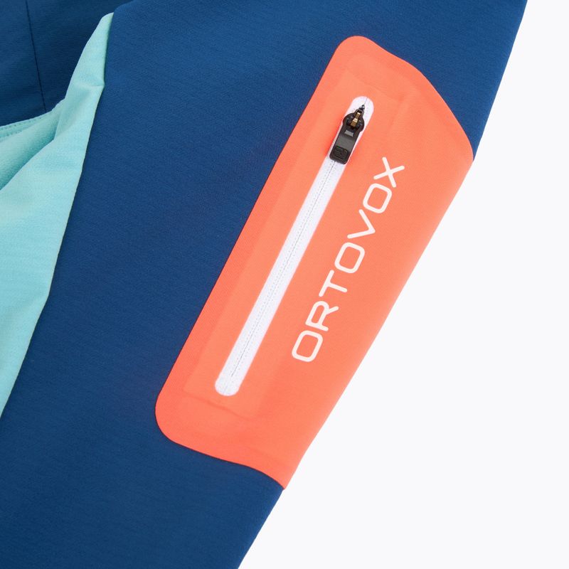 Jachetă softshell pentru femei Ortovox Berrino cu glugă cu glugă albastru 6027700007 3