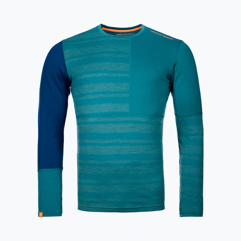 Tricou termoactiv pentru bărbați Ortovox 185 Rock'N'Wool verde 8410200006