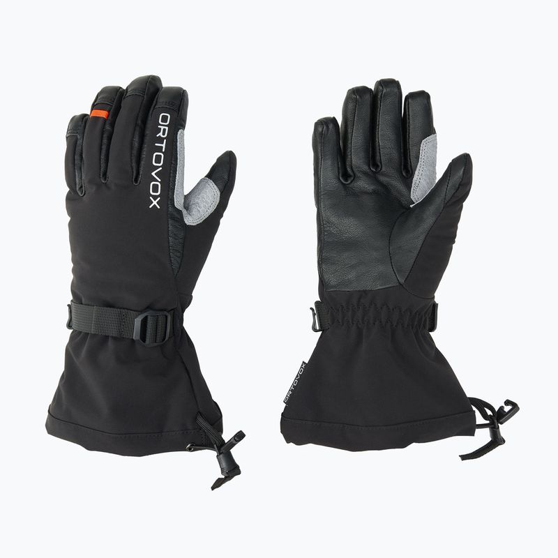 Mănuși de schi pentru bărbați  ORTOVOX Merino Mountain black raven