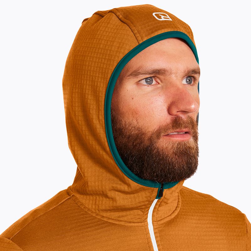 Bărbați de trekking pulover Ortovox Fleece Grid Hoody maro 87211 4