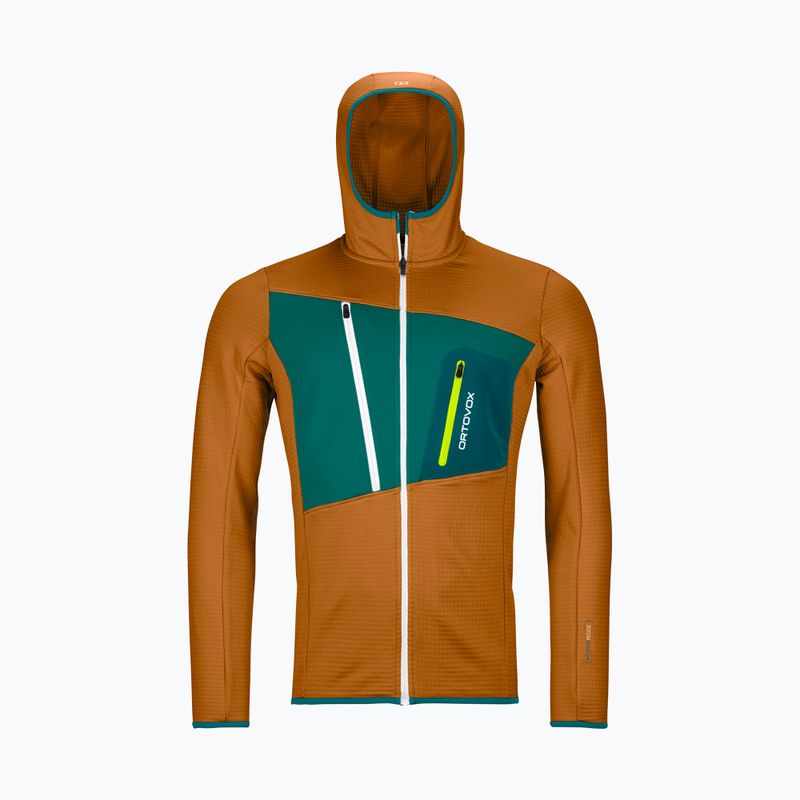 Bărbați de trekking pulover Ortovox Fleece Grid Hoody maro 87211 9