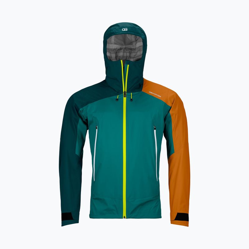 Jachetă de ploaie pentru bărbați ORTOVOX Westalpen 3L Light verde 7025200026 7