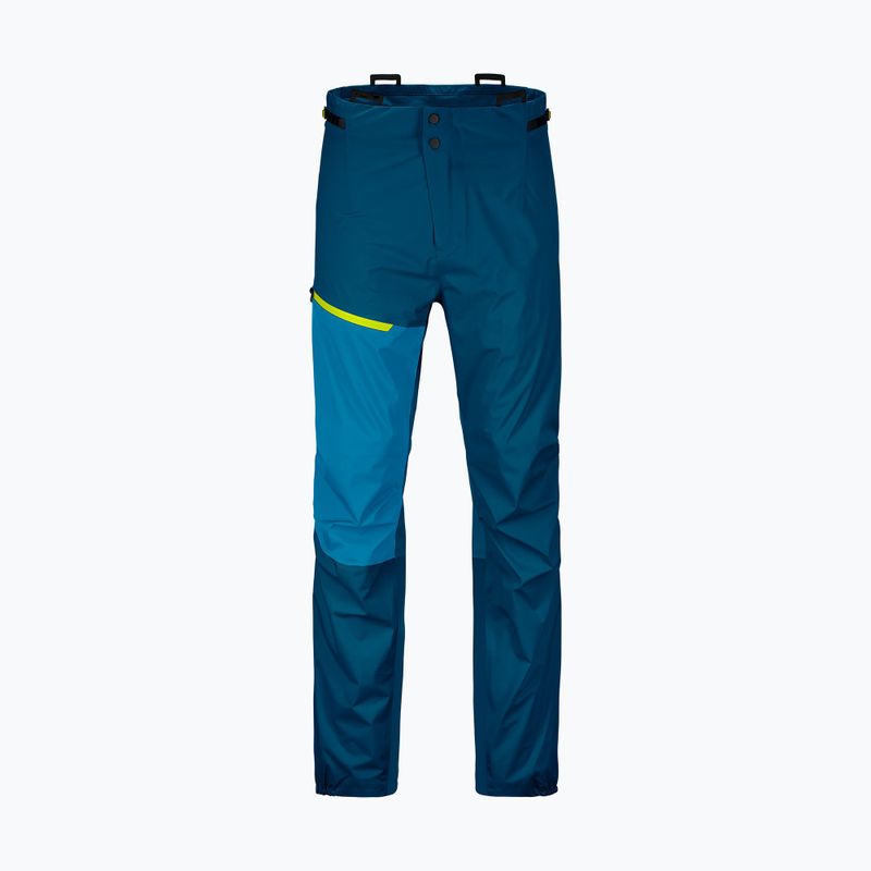 Pantaloni cu membrană Ortovox Westalpen 3L albastru marin deschis pentru bărbați 7025300017 5
