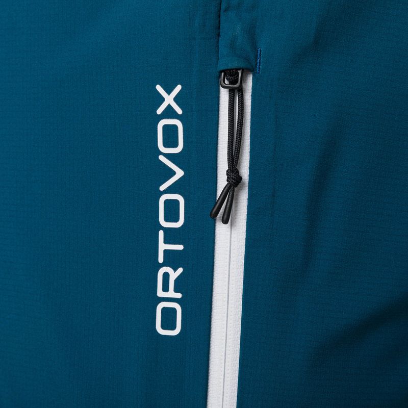 Pantaloni cu membrană Ortovox Westalpen 3L albastru marin deschis pentru bărbați 7025300017 3
