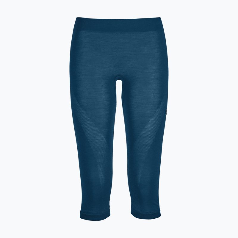 Pantaloni termoactivi pentru femei ORTOVOX 120 Comp Light Short albastru petrol 3