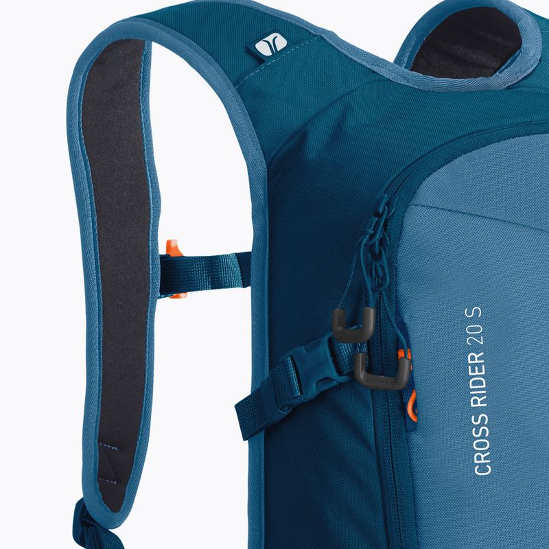 Rucsac de schi ORTOVOX Cross Rider 20 S albastru petrol 6