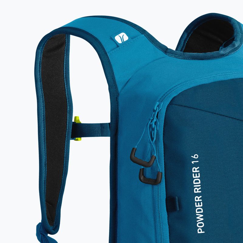 Rucsac pentru schiuri ORTOVOX Powder Rider 16 albastru patrimoniu 6
