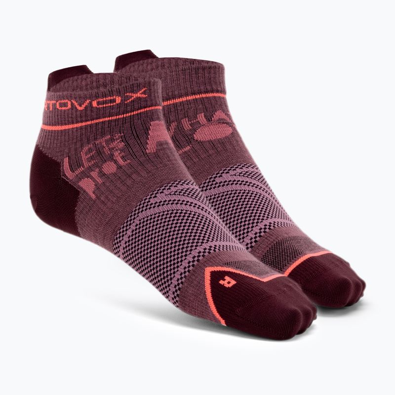Șosete de trekking pentru femei ORTOVOX Alpine Light Low roșu 5479000005