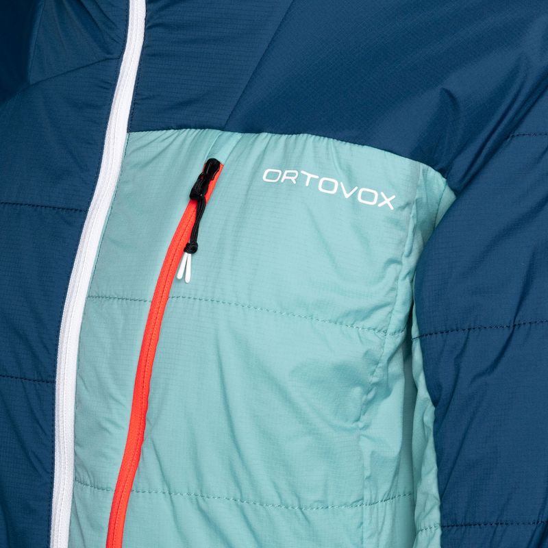 Jachetă hibridă ORTOVOX Swisswool Piz Duan albastru pentru femei 6122700037 3
