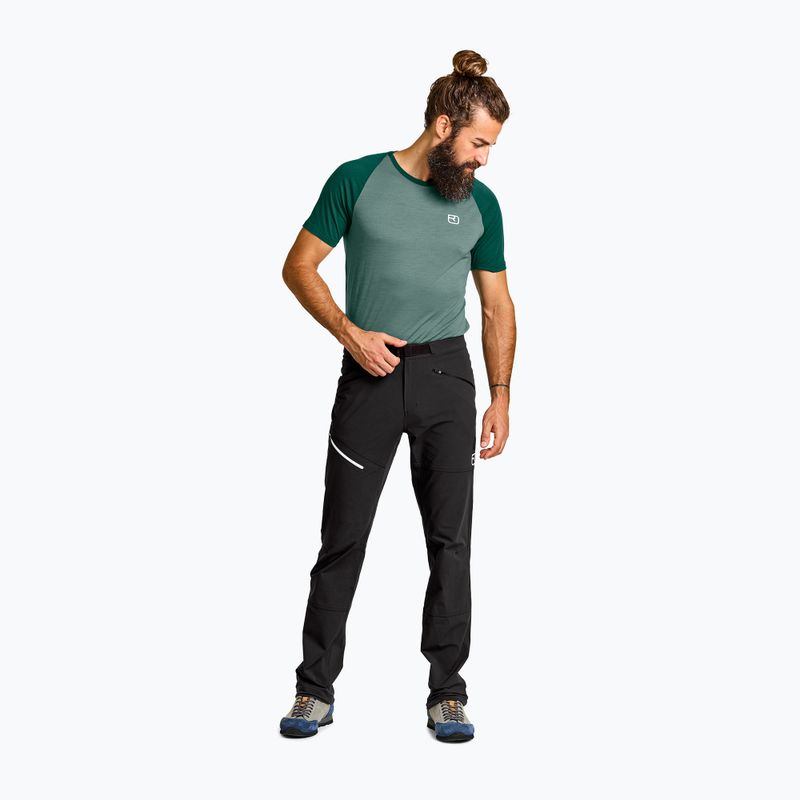Pantaloni bărbătești din softshell ORTOVOX Brenta negru 6234400034 2