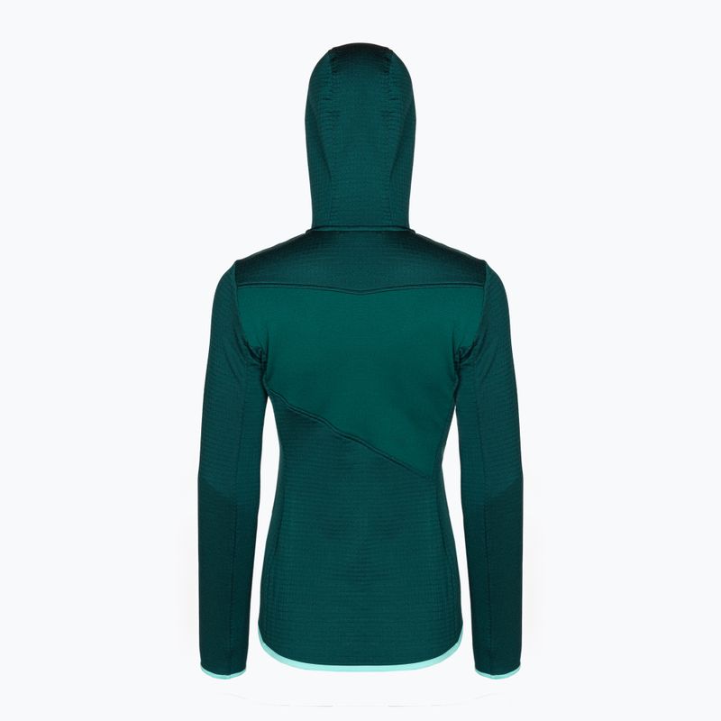 Pulover de trekking pentru femei Ortovox Fleece Grid Hoody dark pacific 87201 2