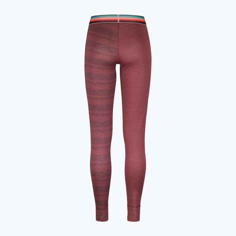 Pantaloni termoactivi pentru femei ORTOVOX 185 Rock'N'Wool Long mounatin rose 2